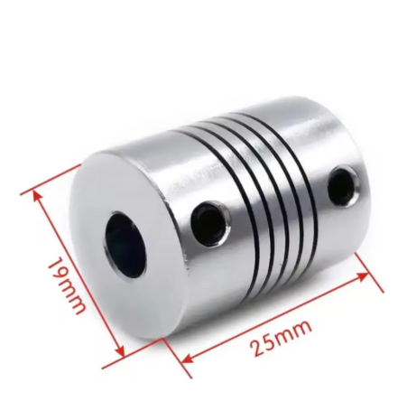 acoplamento flexível para encoder 6x6 mm