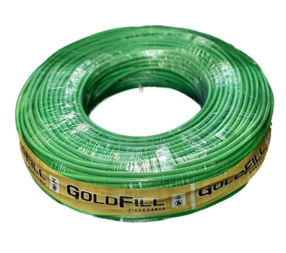 Cabo Flexível 2,5mm Rolo 100 Metros Com inmetro Cobertura Verde Goldfill