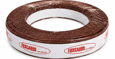 Fio Cabinho 0,50mm Cabo 0.50mm Rolo 100m Flexível Fox Cabos MARROM