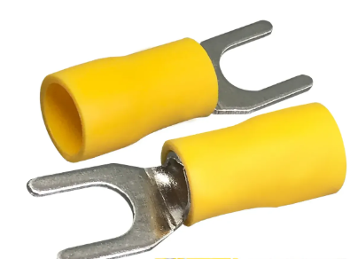 Terminal Forquilha Garfo 4mm A 6mm - Amarelo