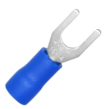 Terminal Garfo Cabo 1.5-2.5mm² Furo 4.3 Mm Svm 2-4 Azul