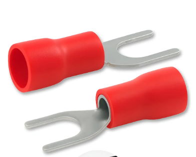 Terminal Tipo Forquilha Garfo 0.5mm A 1.5mm - Vermelho