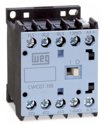 Mini Contator Tripolar Weg 24vcc 7a 1na Cwc07-10-30c03