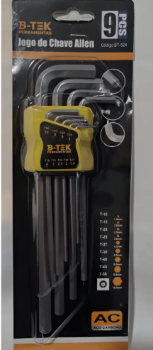 Conjunto De Chaves Allen 9 Pcs B-tek